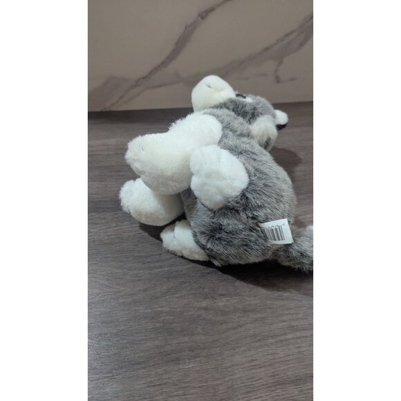 Plush Husky Dog Toy By TB Toy Trading Co 9" Gray & White Stuffed Animal - Picture 4 of 11